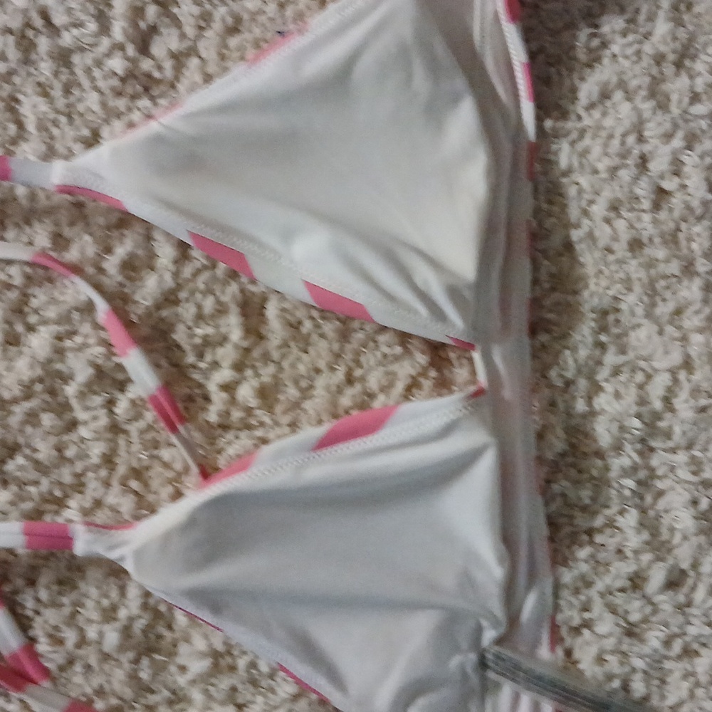 Victoria's Secret Pink and White Bikini NWOT - Picture 5 of 9